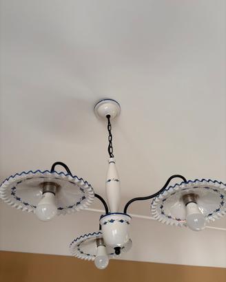 Lampadario in maioliche
