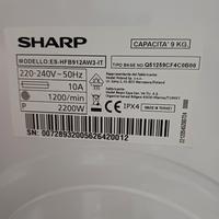Ricambi lavatrice Sharp ES-HFB912AW3