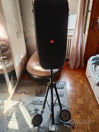 jbl 310+ piedistallo+ 2 fari led+ luce laser