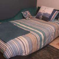 2 reti letto con doghe completi di materasso