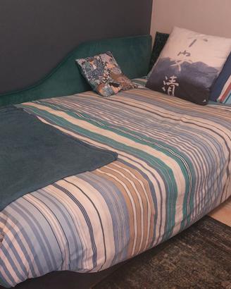 2 reti letto con doghe completi di materasso
