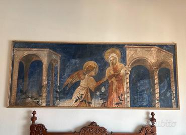 Grande quadro Annunciazione su tela-243 x 93,5 cm