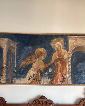 Grande quadro Annunciazione su tela-243 x 93,5 cm
