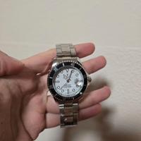 Orologio Submariner Acciaio Inox Bianco