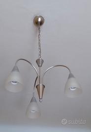 Lampadario a tre luci 