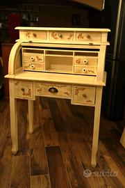 Scrittoio a Rullo  Stile Shabby con decoupage