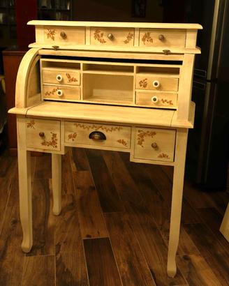Scrittoio a Rullo  Stile Shabby con decoupage