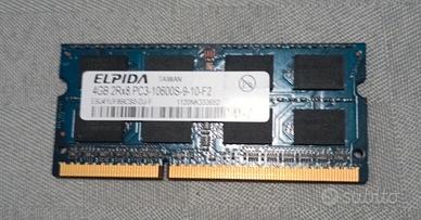RAM DDR3 sodimm 4GB Elpida 2Rx8