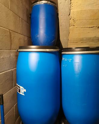 Fusto bidone  in plastica 120 - 60 litri