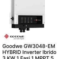 Goodwe GW3048-EM HYBRID Inverter Ibrido 3 KW 1 Fas
