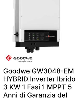 Goodwe GW3048-EM HYBRID Inverter Ibrido 3 KW 1 Fas