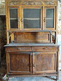 vetrinetta vintage anni '50 in legno