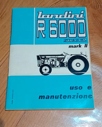 Libretto uso manutenzione Landini R6000 special