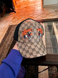 Capello gucci con leoni, taglia unica