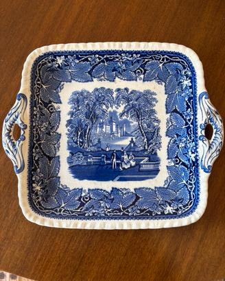 Vassoio antico Mason’s Vista England in ceramica