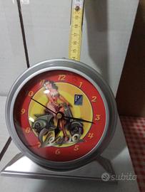 VINTAGE!! OROLOGIO SVEGLIA VESPA PIAGGIO Collezionismo In