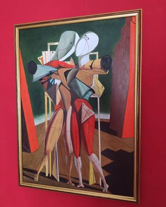 Varie tele dipinte a mano arte moderna Buzzoni