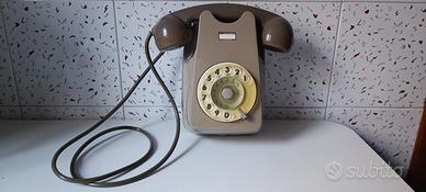 Telefono Sip vintage S62 Bigrigio da muro Italtel