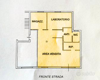 Ampio locale commerciale, ufficio, laboratorio