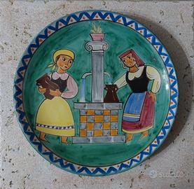 Piatto Ceramica Vietrese Dipinto a Mano 