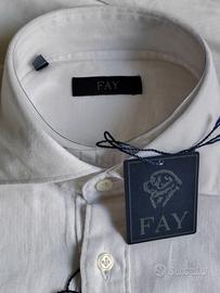 camicia lino FAY Nuova NON indossata taglia 38