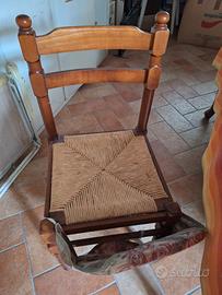 Sedie in legno massiccio