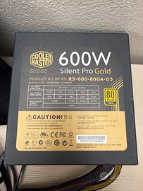 Alimentatore Cooler Master SilentPro Gold 600W 80+
