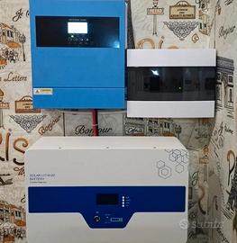 Kit fotovoltaico 10kw batteria 6kw impianto litio