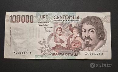 Banconota 100000 Lire Caravaggio Serie Sostitutiva