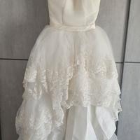 abito da sposa taglia 40 bianco