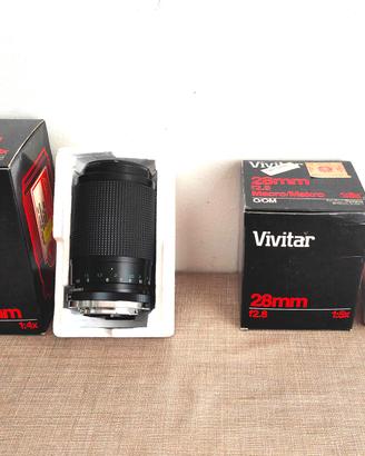 Vivitar 2 Ottiche  Olympus OM 70-210+28