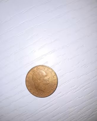 Moneta 200 lire italiane 1988