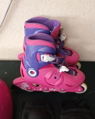 Pattini in linea a rotelle bambina
