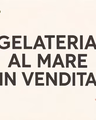 Gelateria al mare - posizione centrale