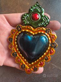 Sacro cuore decorativk ex voto Messico