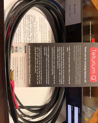Cavo per diffusori Tellurium Q Black II (2 metri)