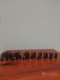 statuette elefantini africane