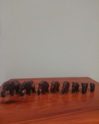 statuette elefantini africane
