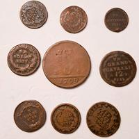 Lotto di monete del XVIII° secolo, con moneta rara