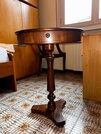 tavolino legno con cassetto in legno