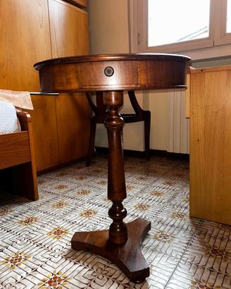 tavolino legno con cassetto in legno