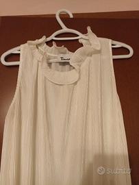 abito elegante bianco