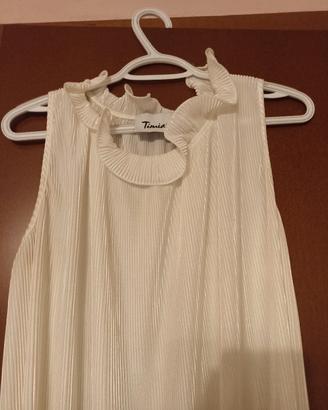 abito elegante bianco