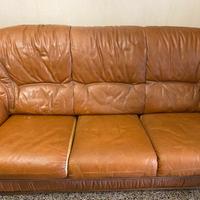 Divano pelle marrone
