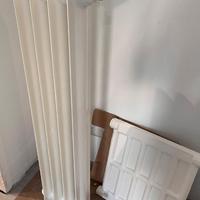 2 caloriferi in ghisa bianchi anno 1940 restaurati