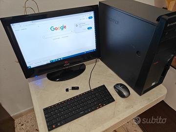 Computer Lenovo con monitor 19"