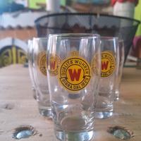 lotto 6 bicchieri birra collezione 