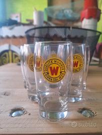 lotto 6 bicchieri birra collezione 