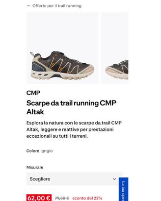 CMP Altak Trail n.42- Nuove Mai Indossate