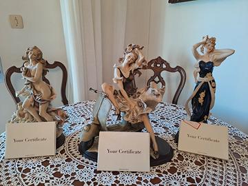 statuette ceramica lotto 3 pezzi di Armani 
